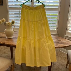 Staud Banded Tea Length Skirt